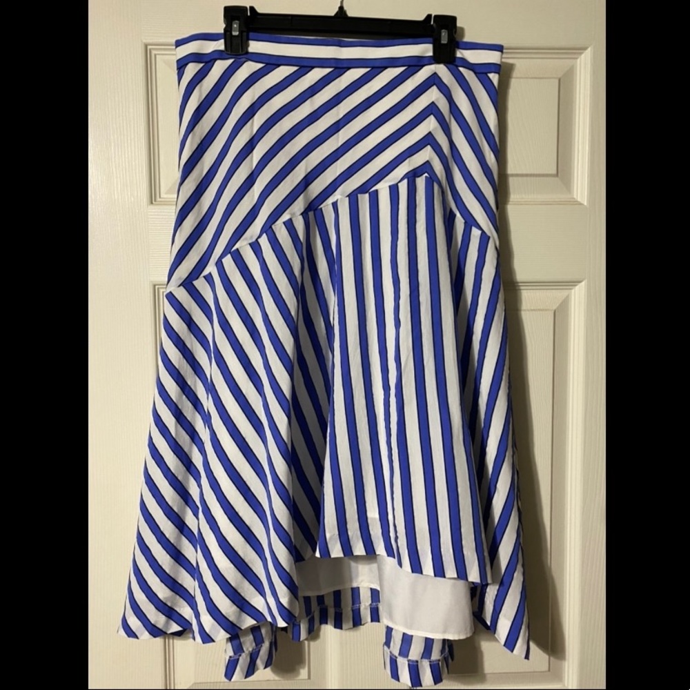 ‼️SOLD‼️ 🖤🤍💜Ann Taylor Midi Skirt💜🤍🖤